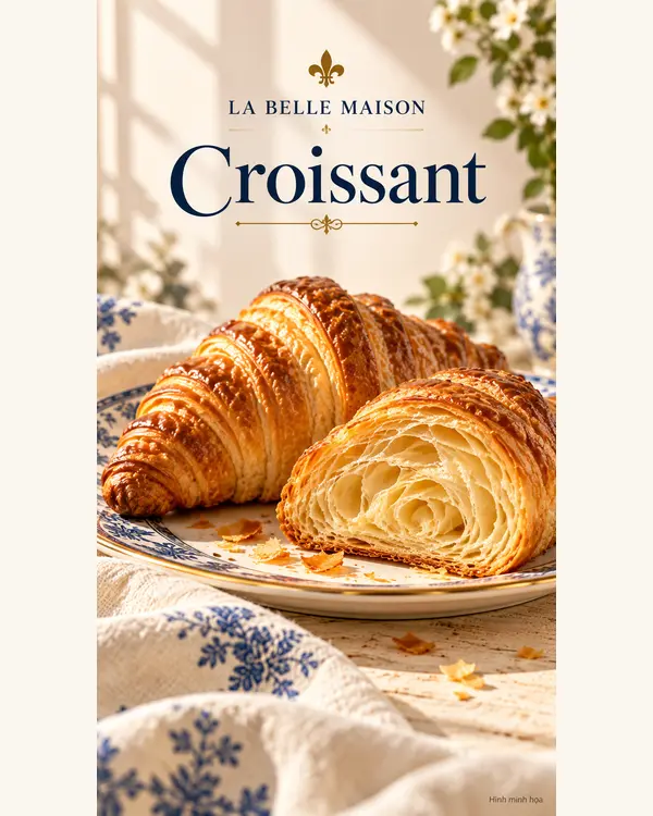 Bạn nhìn thấy bao nhiêu lớp croissant?