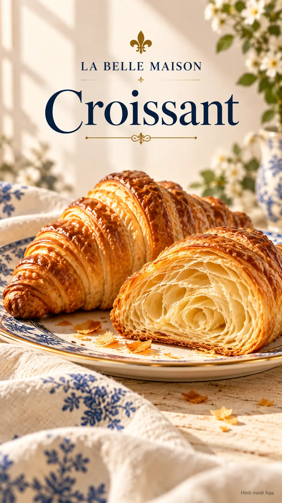 Bạn nhìn thấy bao nhiêu lớp croissant?